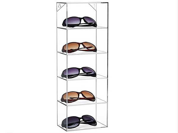 壁挂式眼镜展示架储物盒